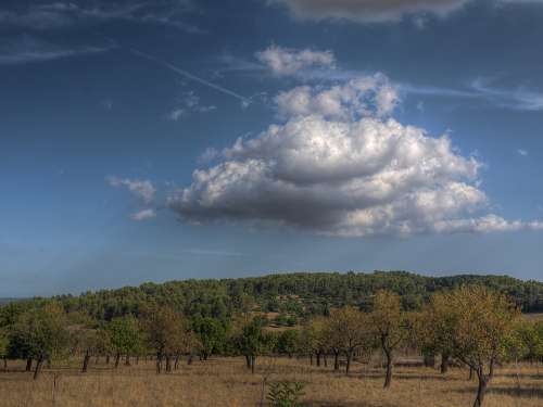 Caimari Mallorca Summer Sun Spain Nature Clouds