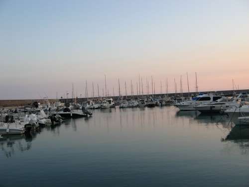 Calabria Cetraro Porto Sunset Sea Sky Boats