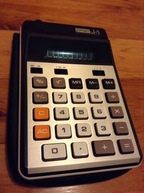 Calculator Vintage Business Financial