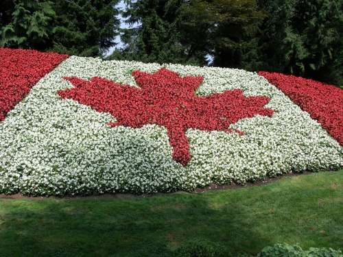 Canada Flag Minter Gardens Agassiz Bc Canadian
