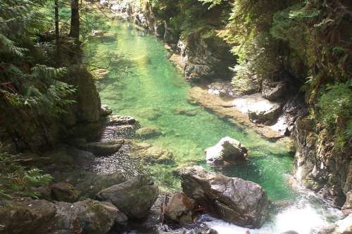 Canada Canyon River Rocks Water Landscape Nature