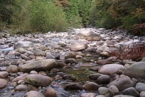Canada Canyon River Rocks Water Landscape Nature