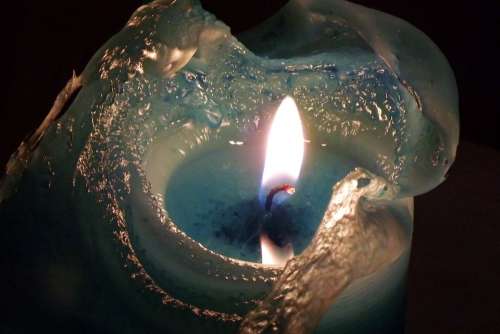 Candle Flame The Flame Blue