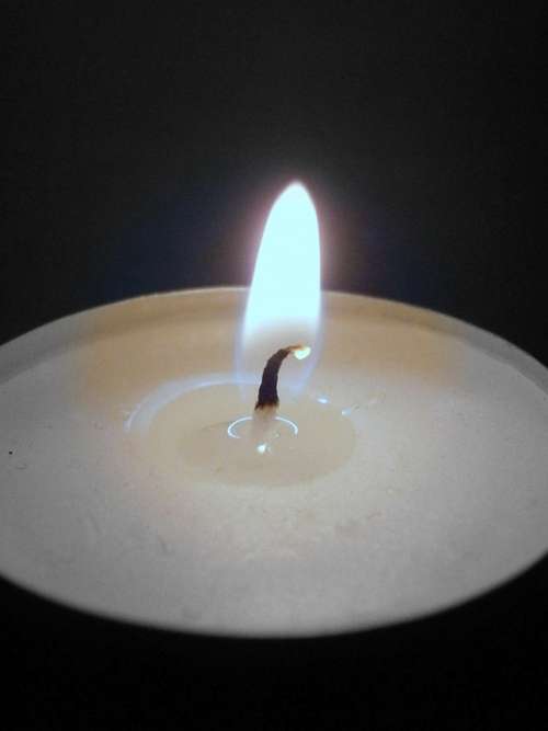 Candle Flame Wick Light Wax Tealight Romance