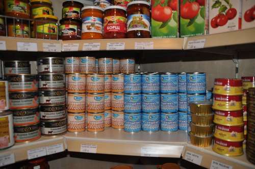 Canning Russian Cans Music Shelf Sale