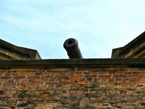 Cannon Fortress Castle Castle Wall Bricks