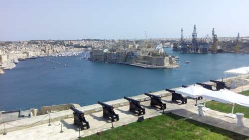 Cannon Harbour Travel Bay Mediterranean Malta