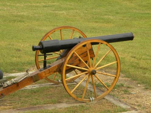 Cannon Civil War Reenactment Military Historic