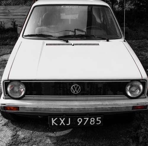 Car Volkswagen Golf Old The Vehicle Auto