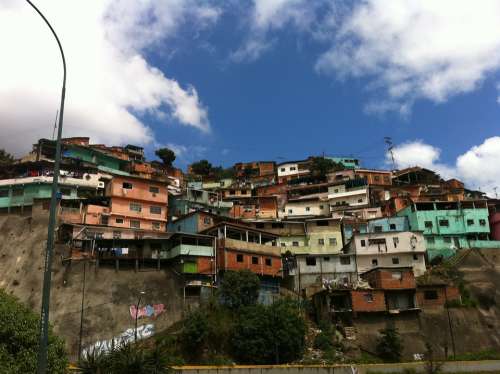 Caracas Venezuela Barriada Venezuelan Neighborhood