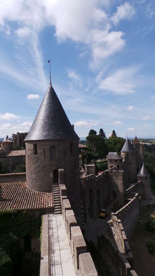 Carcassonne Castle France Architecture Tower