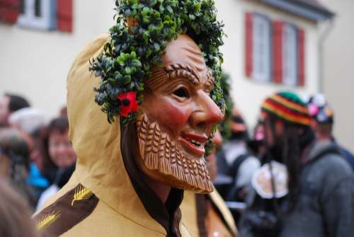 Carnival Shrovetide Mask Germany Parade Wheat