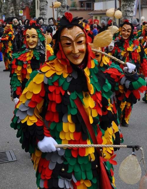 Carnival Move Colorful Tradition Mask