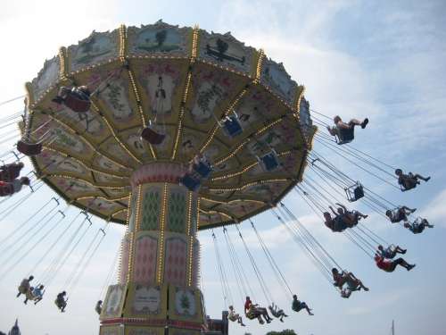 Carousel Amusement Park Year Market Folk Festival