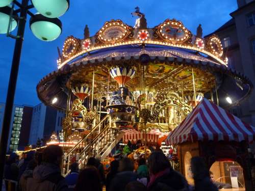 Carousel Year Market Ride Christmas Market