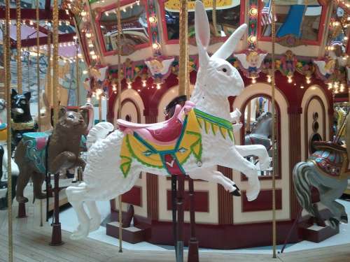 Carousel Rabbit Merry-Go-Round Amusement Rides