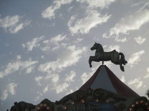 Carousel Horse Sky