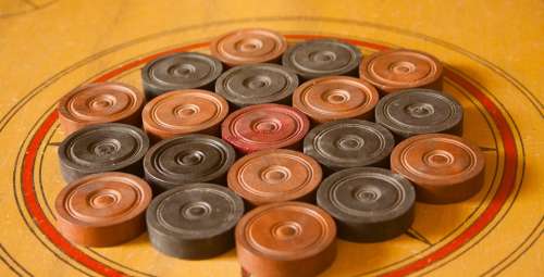 Carrom Karrom Table Game Game Pieces Coins
