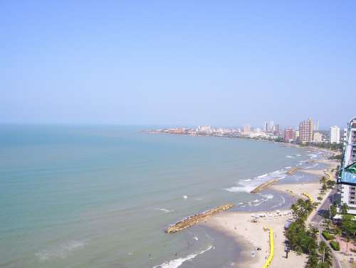Cartagena Colombia Beach Caribbean Ocean Sea