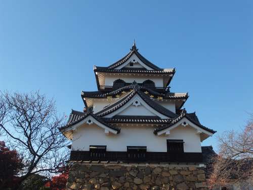 Castle Japan Hikone Buildings