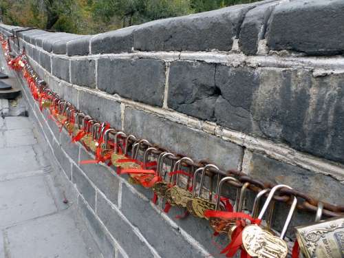 Castle Love Friendship Love Locks Wall China