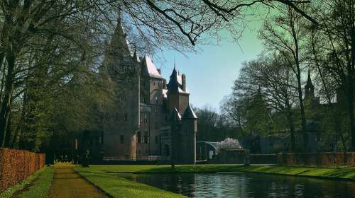 Castle De Haar Netherlands Building Park Landmark