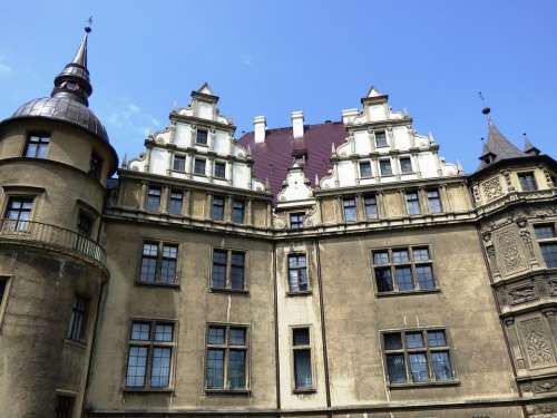 Castle The Palace Scrotum Poland Monument Towers