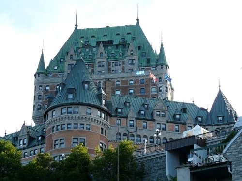 Castle Quebec City Frontenac Canada Old