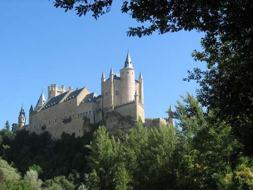 Castle Segovia Spain Castillo Segovia Alcazar