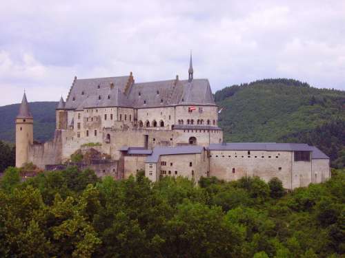 Castle Vianden Luxembourg Border Region
