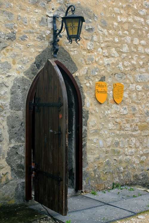 Castle Door Old Input Middle Ages Still Life