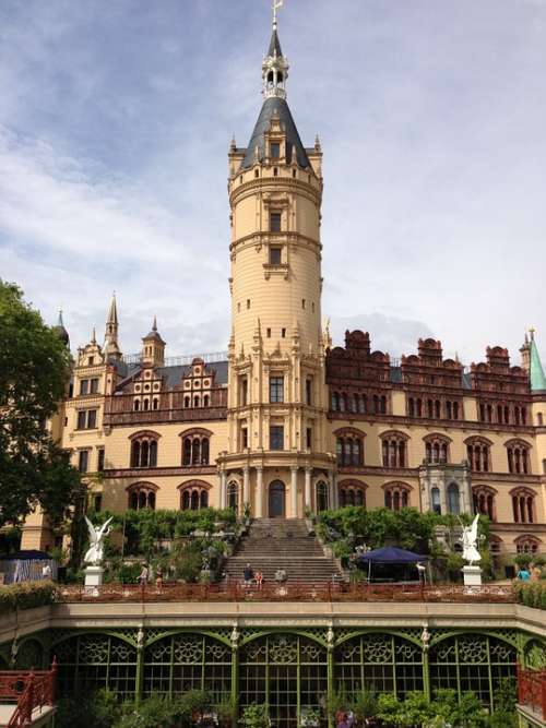 Castle Schwerin Mecklenburg Western Pomerania Tower