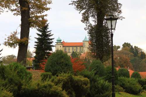 Castle Poland Architecture Building Park Autumn