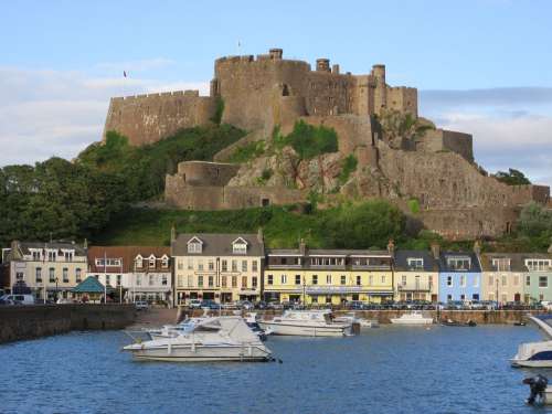 Castle Fortress Góry Island Of Jersey Sea Port
