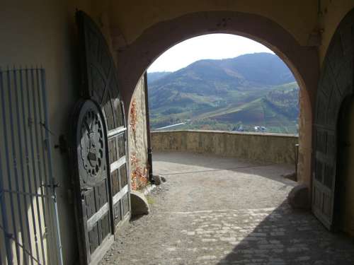 Castle Gate Archway Castle Staufenberg