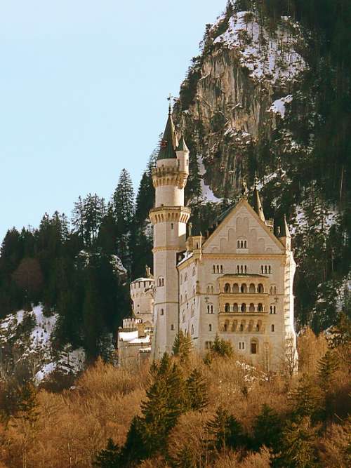 Castle Neuschwanstein Bavaria Germany Building