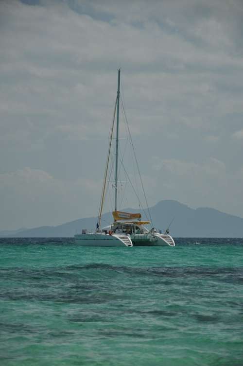 Catamaran Boat Thailand Water Ocean Sea Vacation