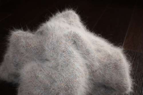 Cat'S Cradle Angora Wool Knit Fluffy Soft