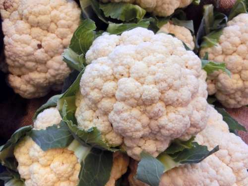 Cauliflower Vegetables Healthy Vitamins Kohl Food