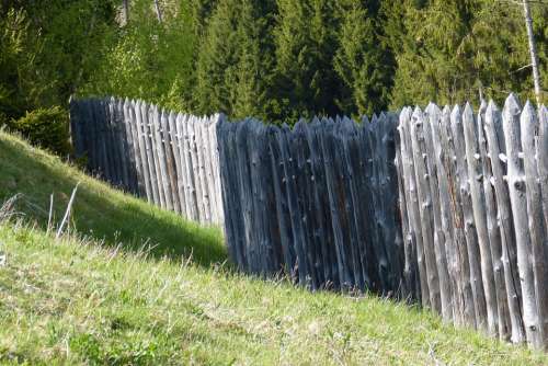 Celts Village Palisade Military Fence Fence