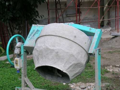 Cement Mixer Building Buildings Cement