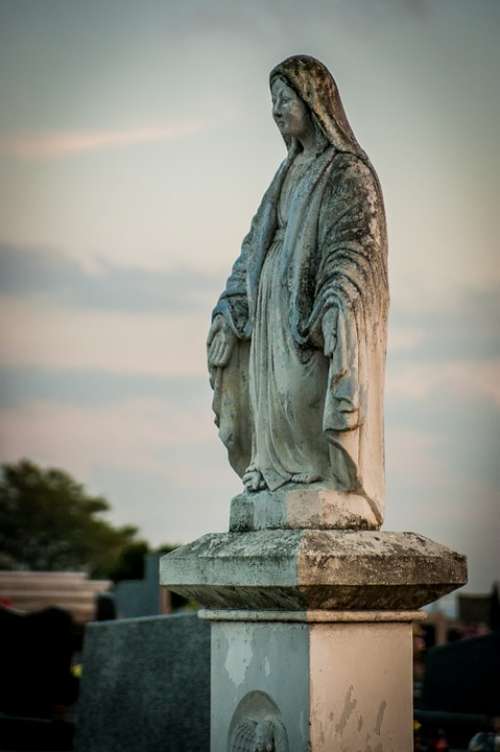 Cemetery Figure Old Poland