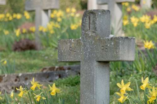 Cemetery Cross Funeral Birnau Lake Constance