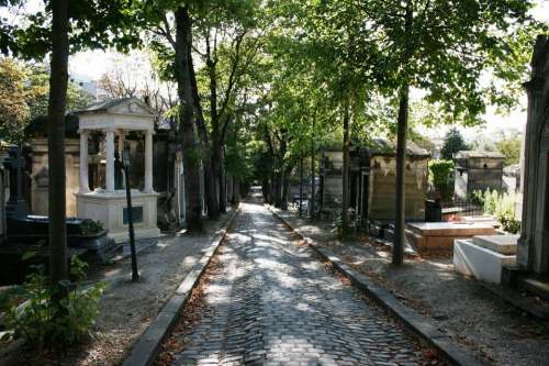 Cemetery Tombs Pere Lachaise Paris