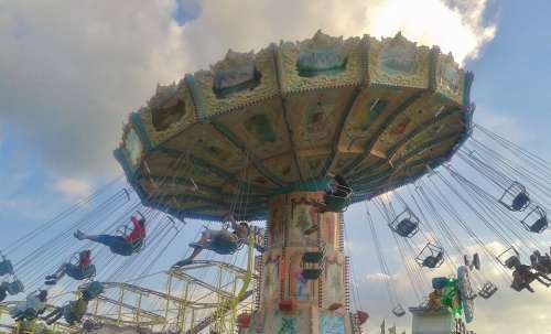 Chain Carousel Fair Carousel Fling Fun Speed Ride