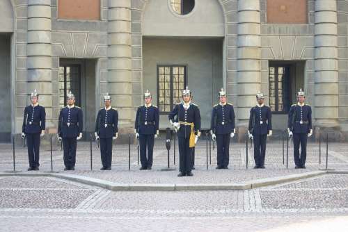Changing Of The Guard Guard Sweden Stockholm Palace