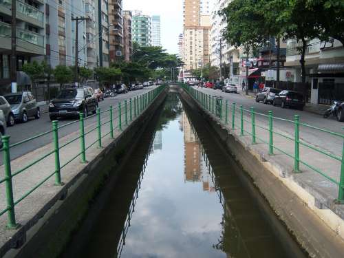 Channel Water Santos São Paulo Brazil