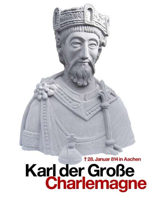 Charles The Great Statue Figure King Crown Aachen