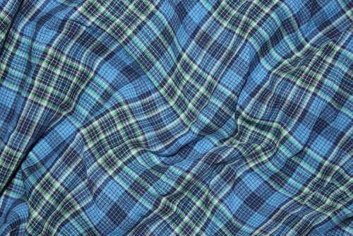 Checkered Background Blue Background Cloth Textile