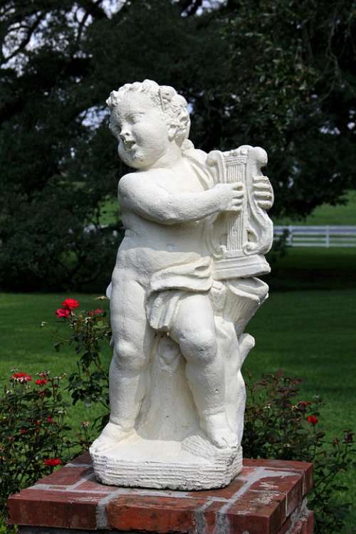 Cherub Angel Garden Statue Garden Figurines